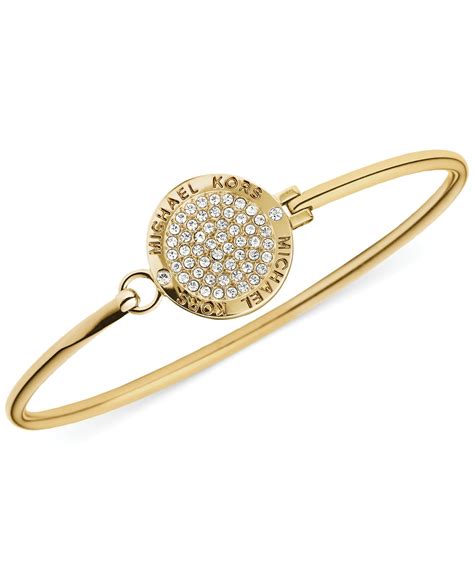 michael kors crystal logo cuff bangle bracelet|michael kors adjustable bracelet.